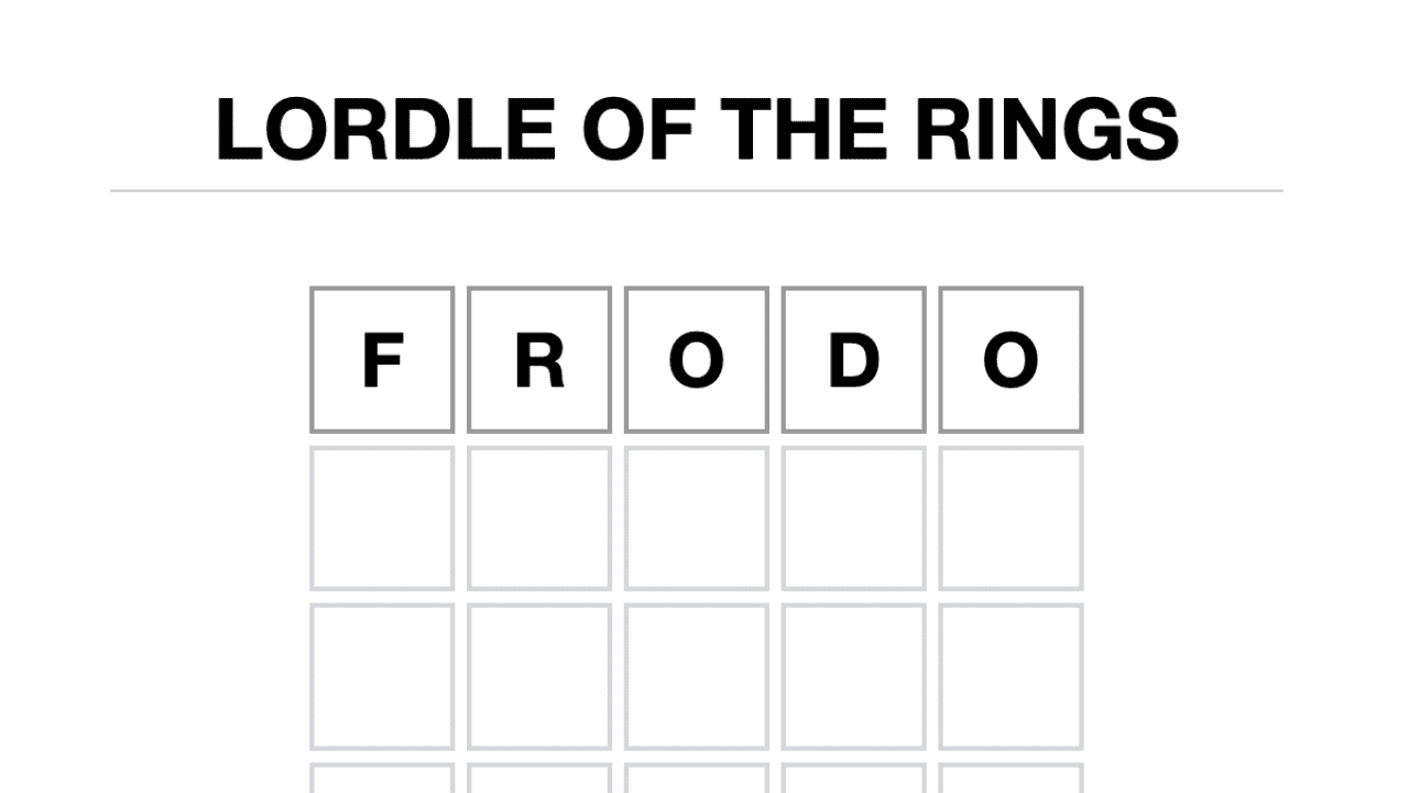 Lordle of The Rings