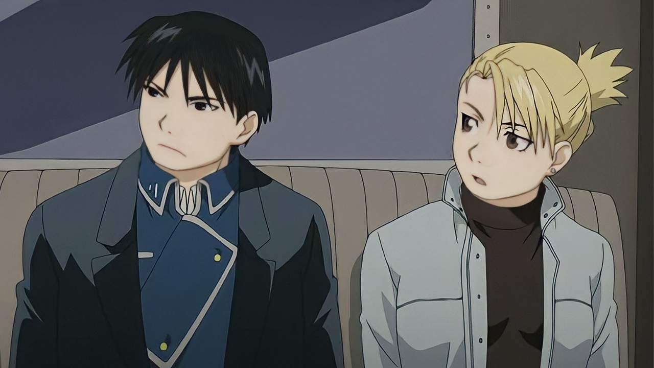 roy mustang and riza hawkeye from fmab