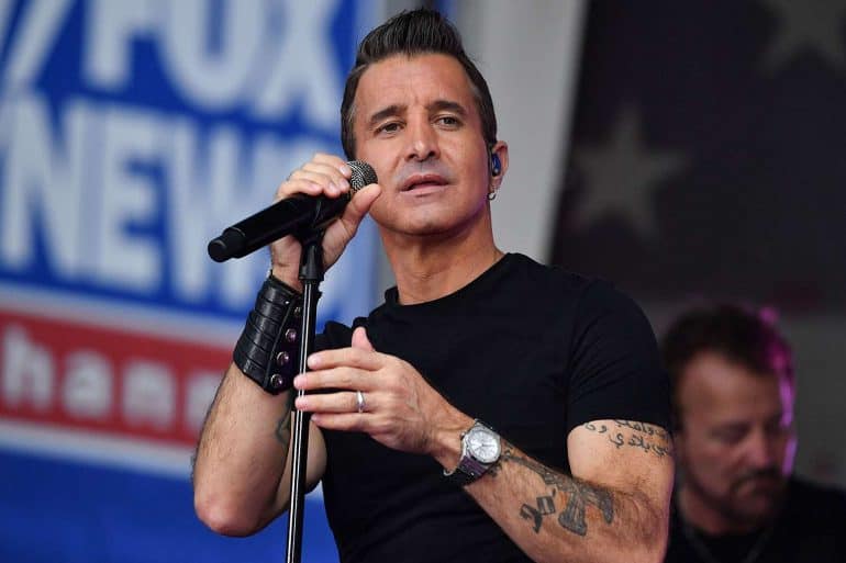 Scott Stapp with his rock band Creed