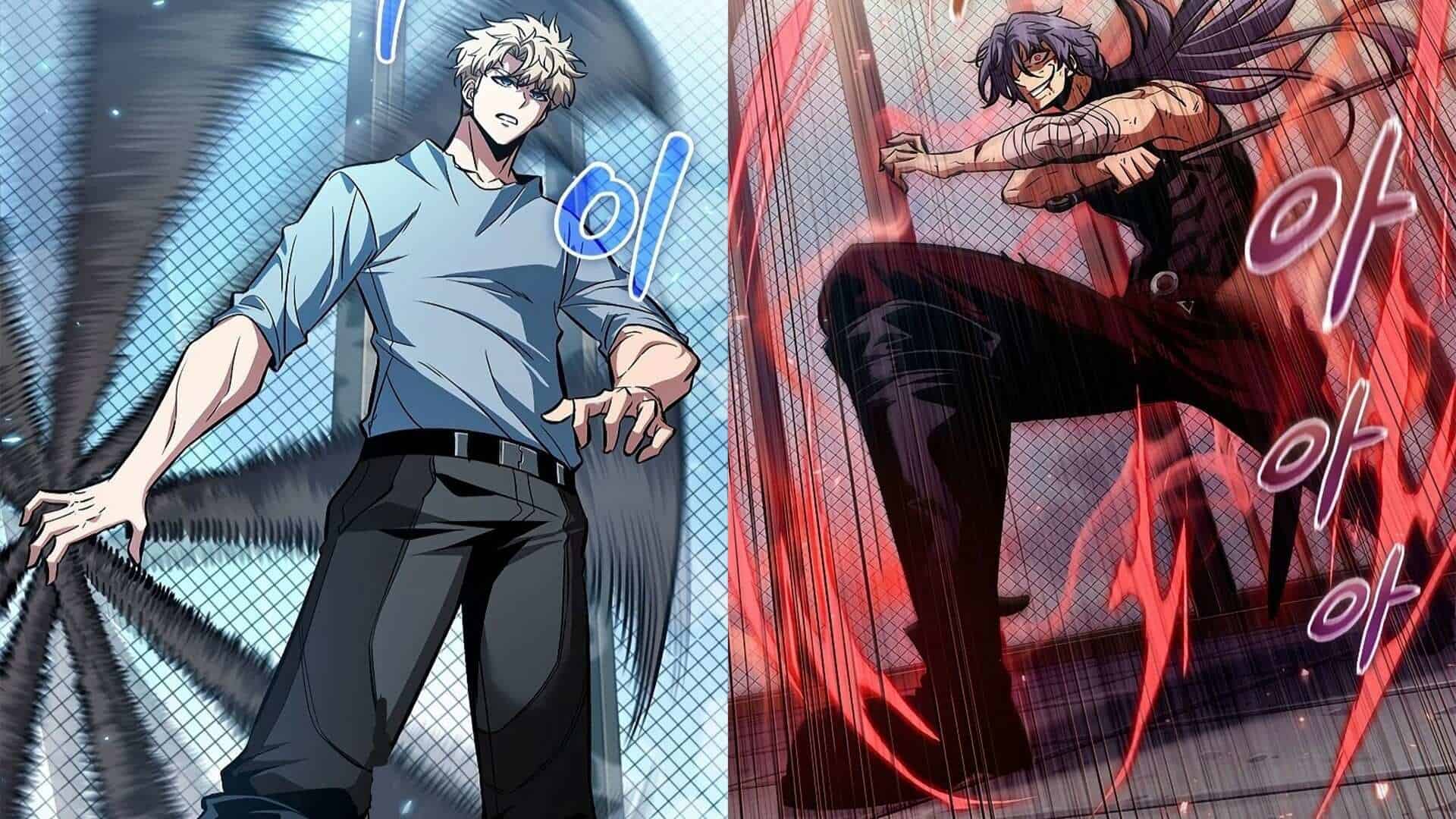 Aaron (Left) And Velkist (Right) About To Go All Out In Their Duel To Determine Who Is To Be Included In Party 1 - Pick Me Up, Infinite Gacha Chapter 63