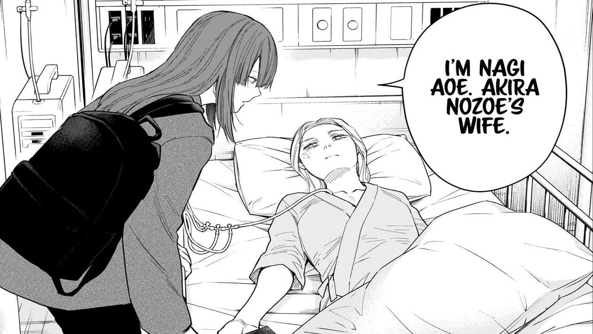 Aoe Nagi Meeting Reiji's Mom Kurose Yuuki At The Hospital - Boy's Abyss Chapter 153