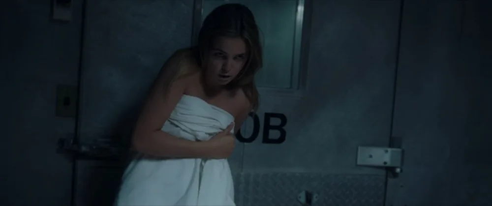 Chloe in the morgue in the film, Play Dead (Credits: Vintage Pictures)