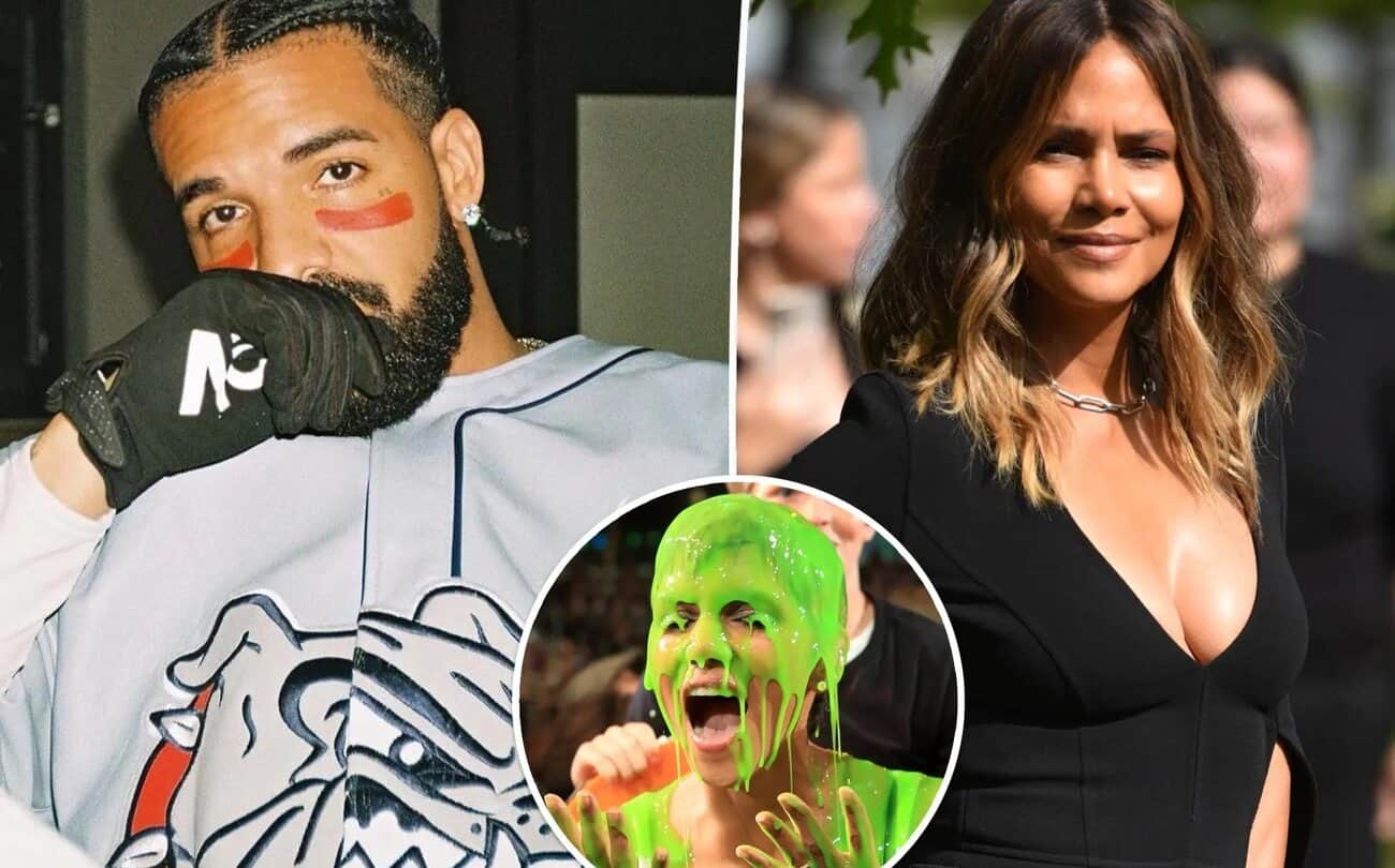 Drake, Halle Berry, And The Photo When She Got Slimed