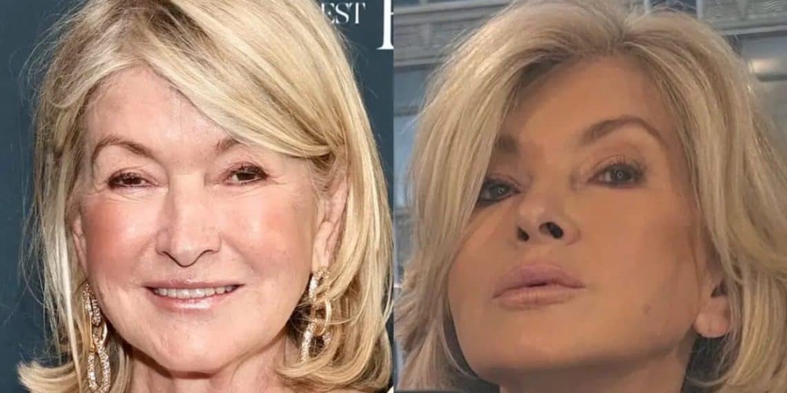 Martha Stewart At An Event And In An Instagram Selfie