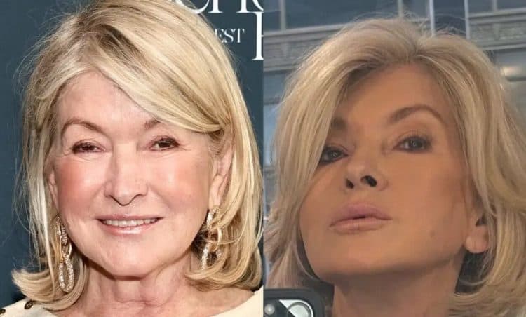 Martha Stewart At An Event And In An Instagram Selfie