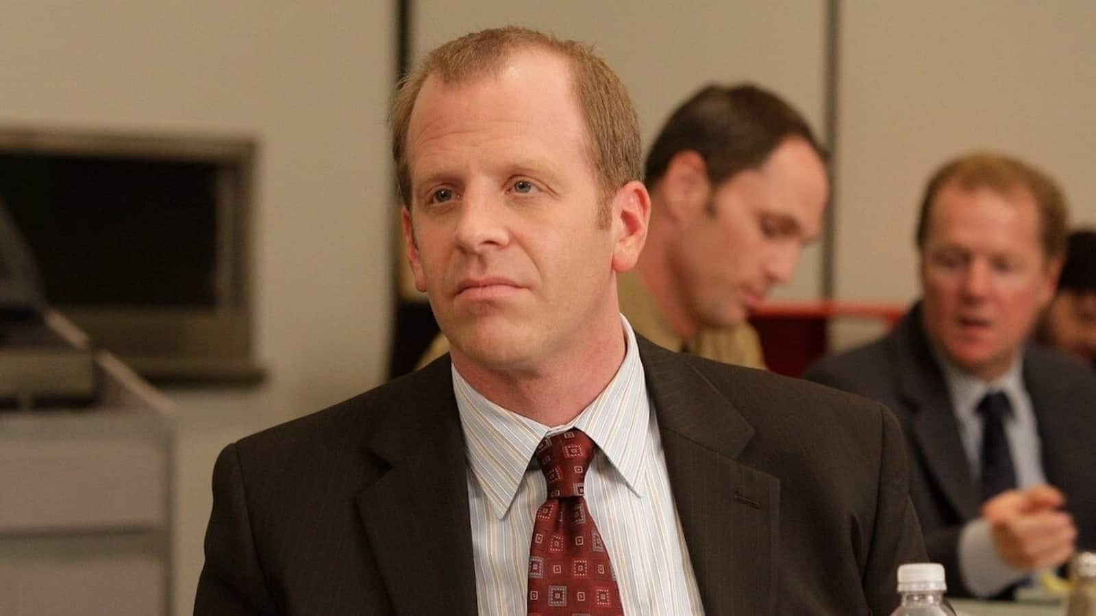 Paul Lieberstein as Toby Flenderson in the show, The Office (Credits: Peacock)