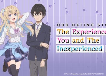 Poster for the anime series, Our Dating Story The Experienced You and The Inexperienced Me (Credits: Crunchyroll)