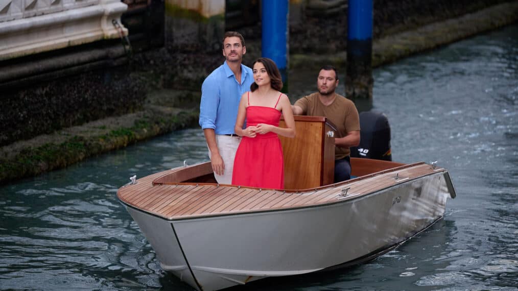 The primary location of the film, A Very Venice Romance, was Venice, Italy (Credits: Hallmark)