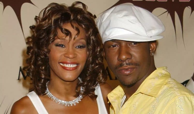 Whitney Houston and Bobby Brown