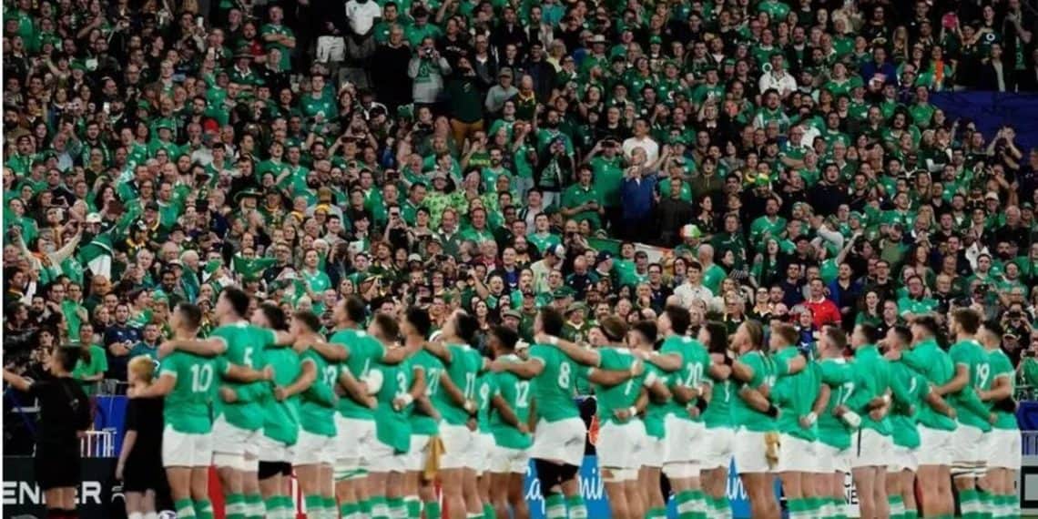 Ireland Fans During The Rugby World Cup