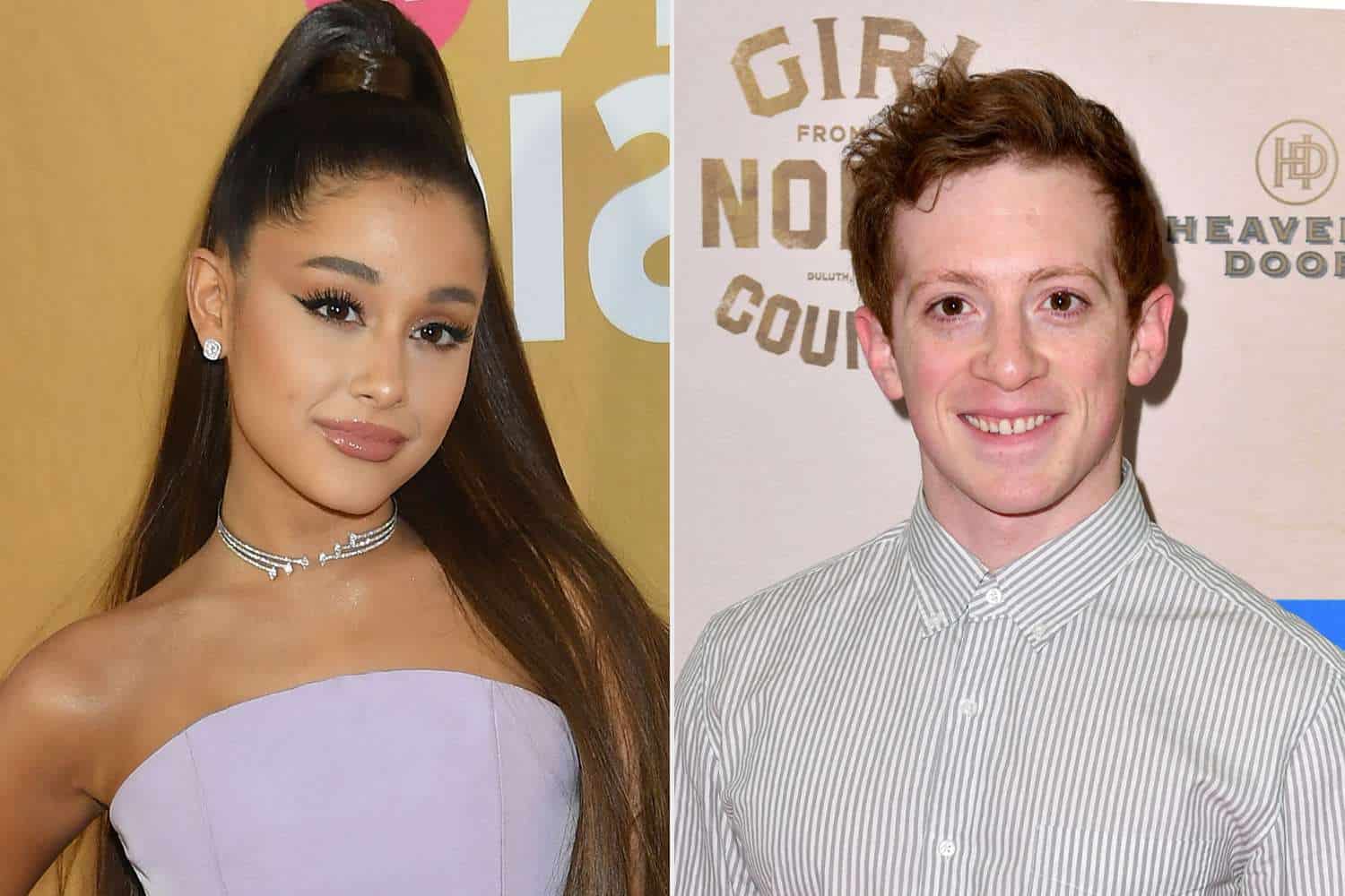 Ariana Grande and Ethan Slater