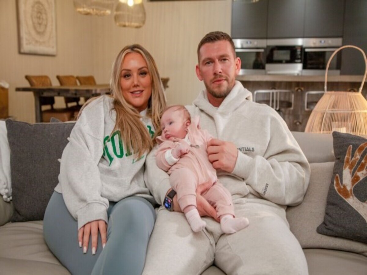 Charlotte Crosby with boyfriend and daughter