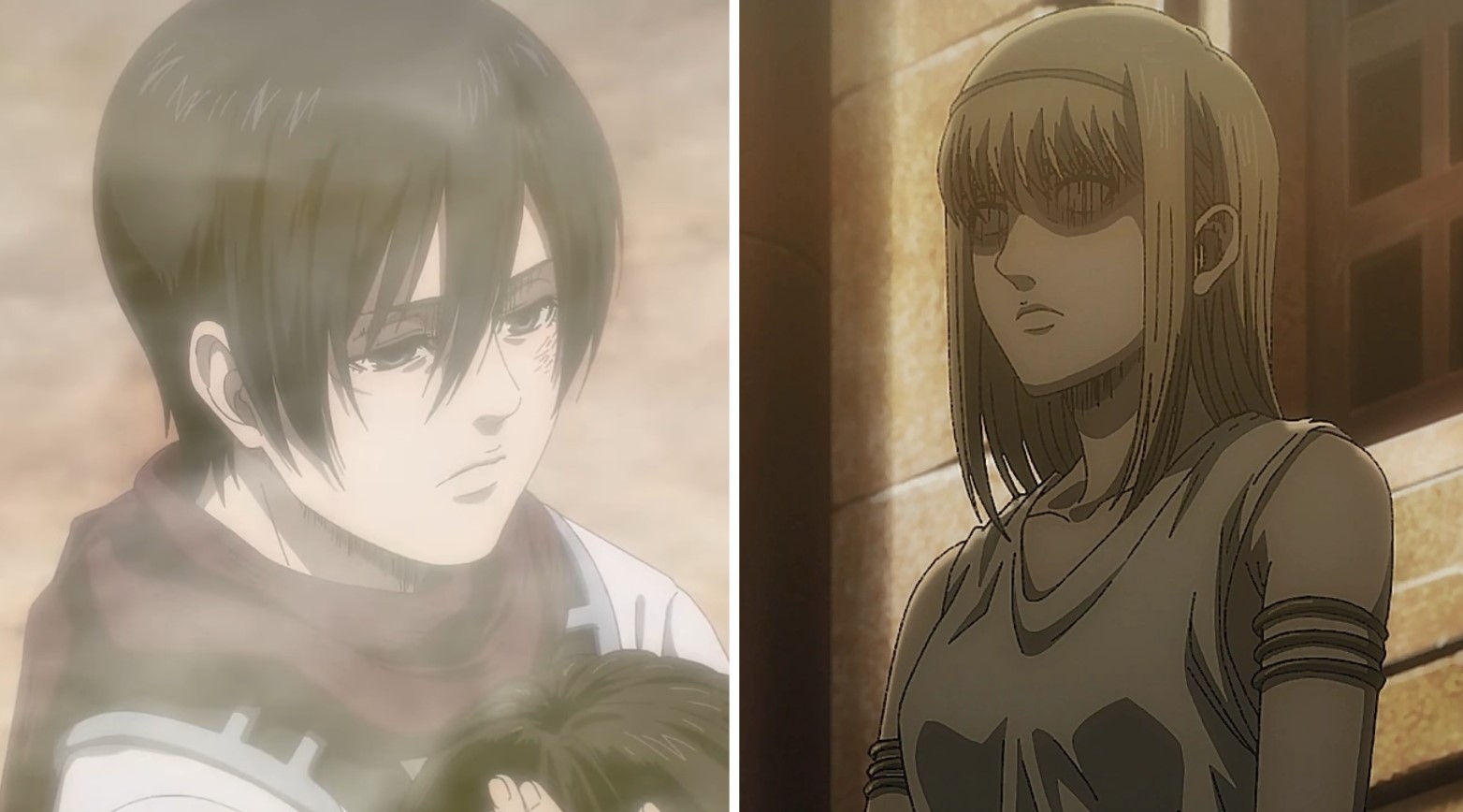Mikasa and Ymir