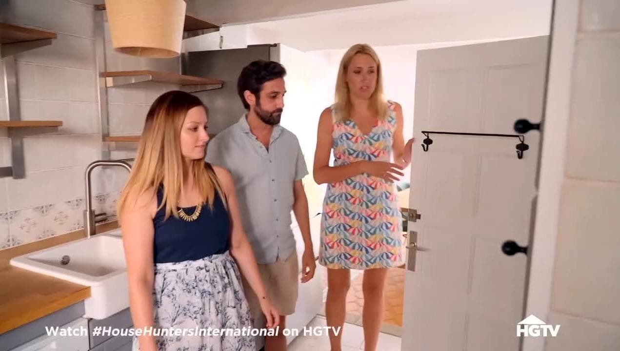 One of the couples house hunting on the show, House Hunters (Credits: HGTV)