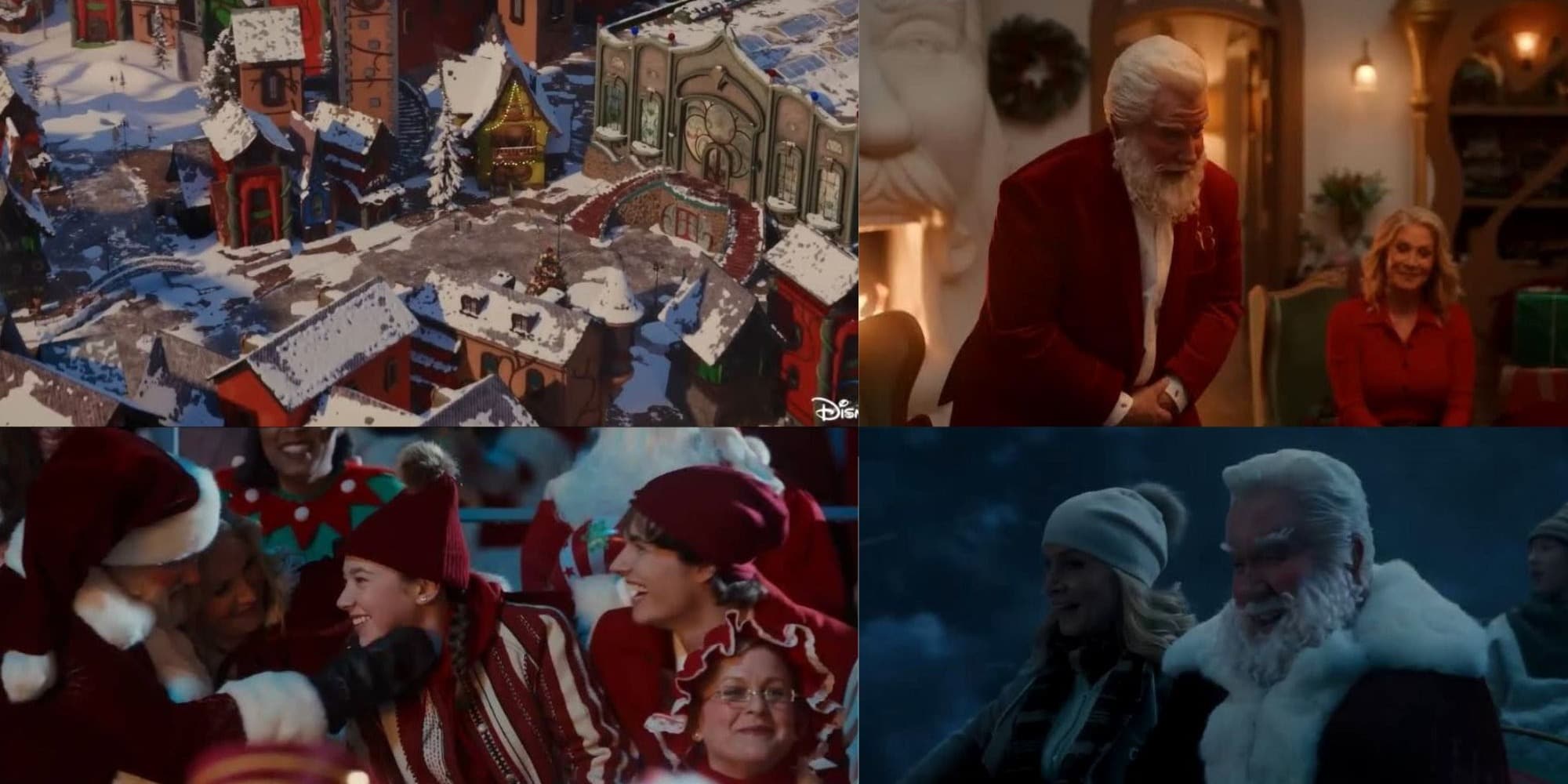 Still cuts from the new season of the show, The Santa Clauses (Credits: Disney+)