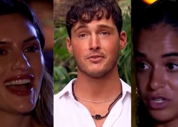 The Love-Triangle couple on the show, Bachelor in Paradise (Credits: ABC)
