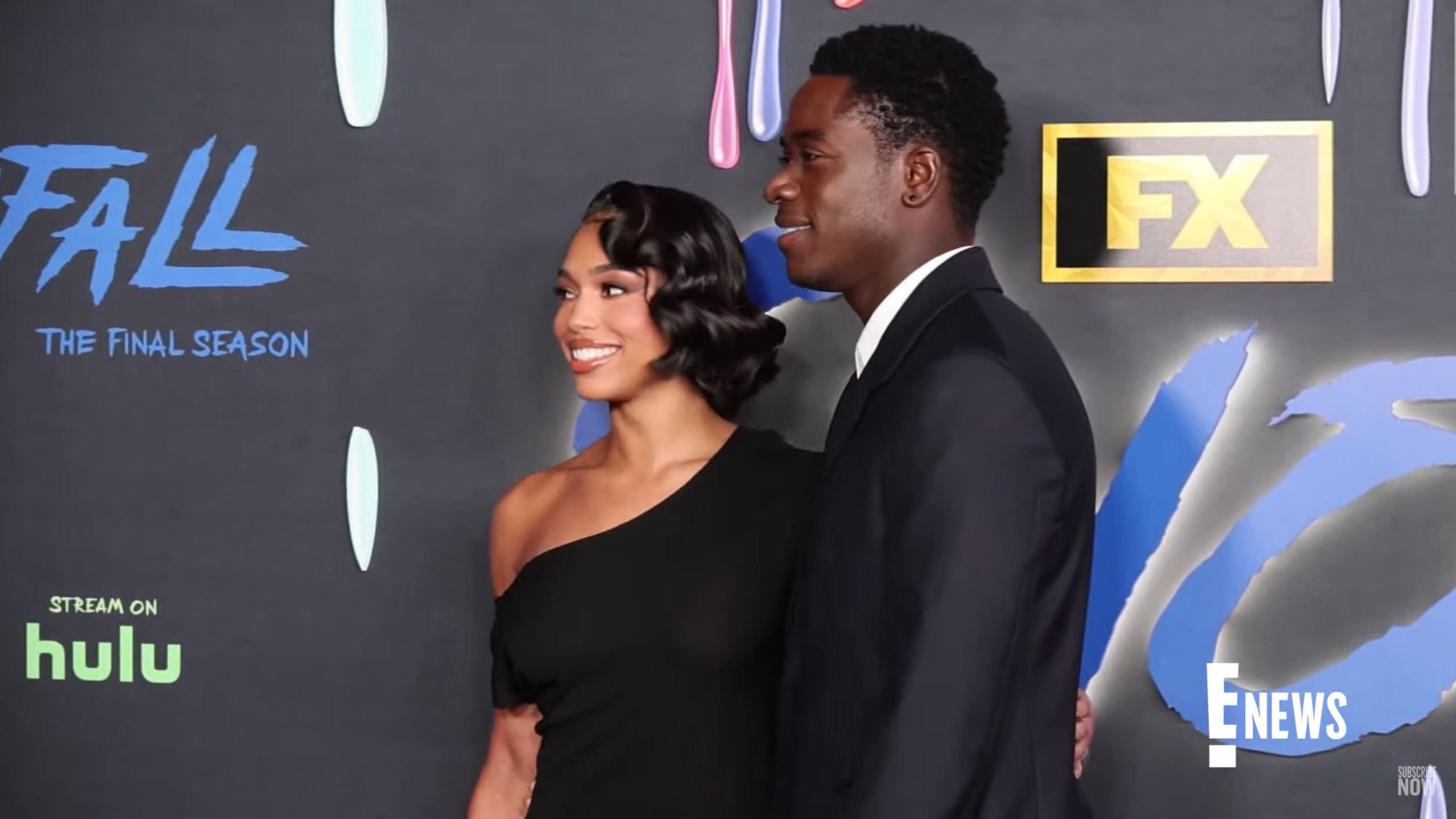 Lori Harvey and Damson Idris at the premiere of final season of “Snowfall”