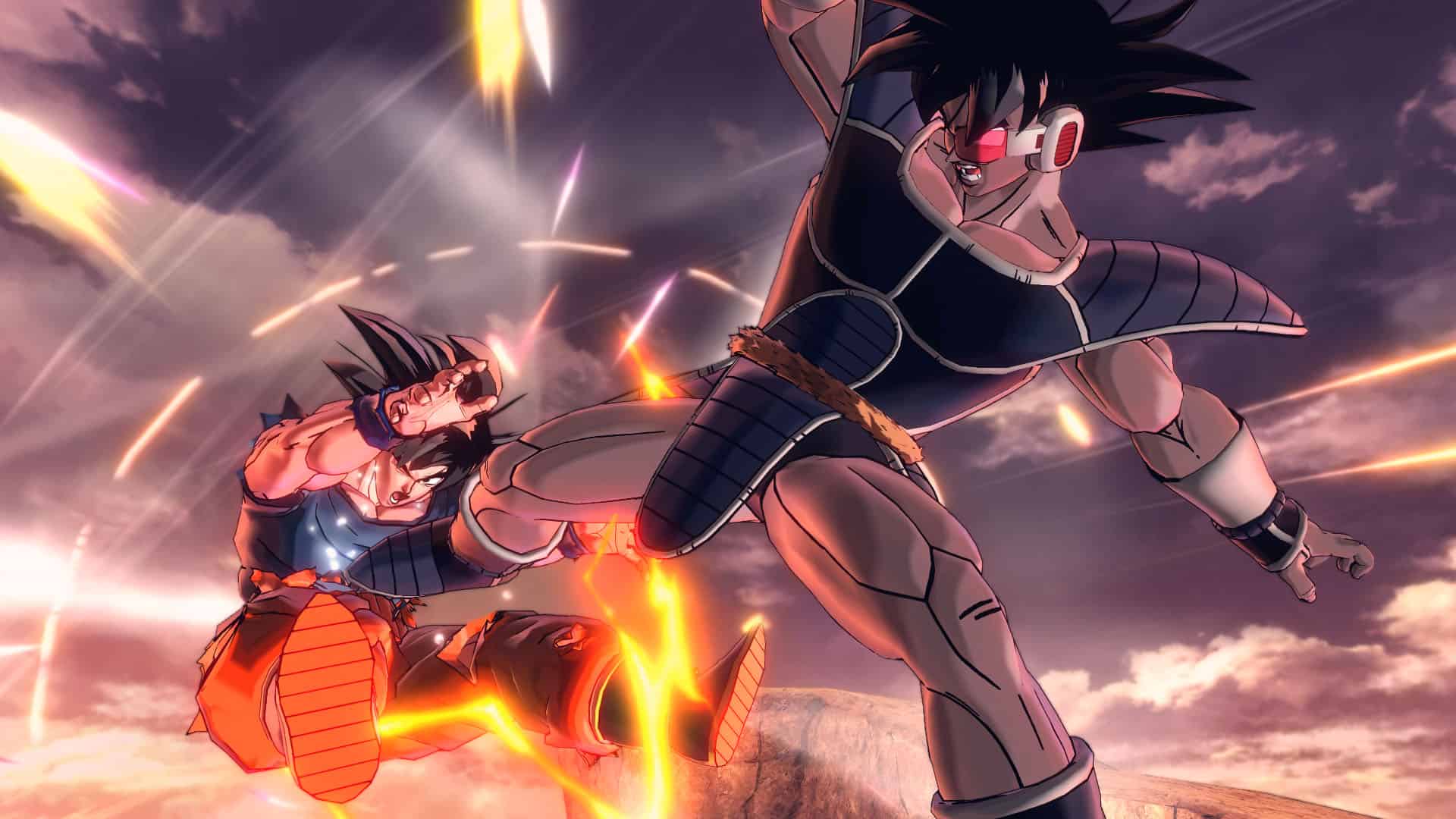 Fight between Turles and Goku