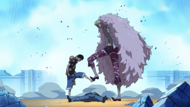 What Episode Does Luffy Stop Doflamingo From Stepping On Law