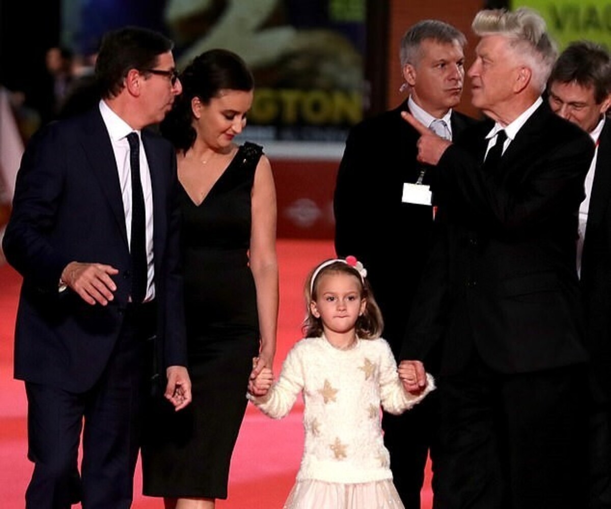 David Lynch and Emily Stofle with their daughter