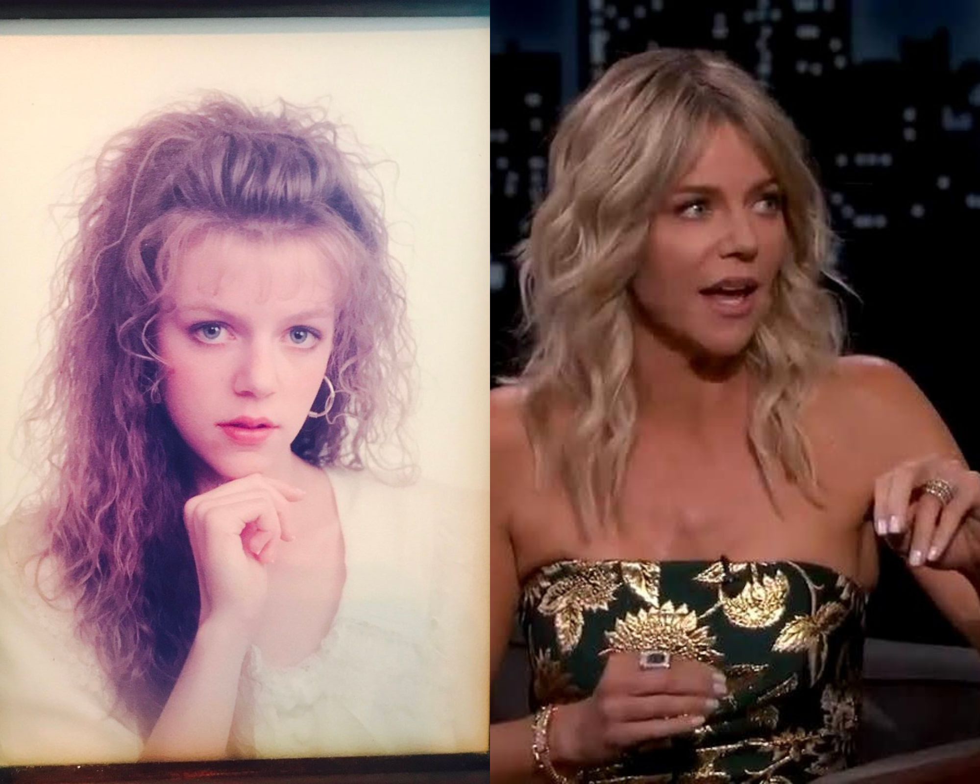 Kaitlin Olson before (L) and after (R) (Credits: Twitter/@KaitlinOlson)