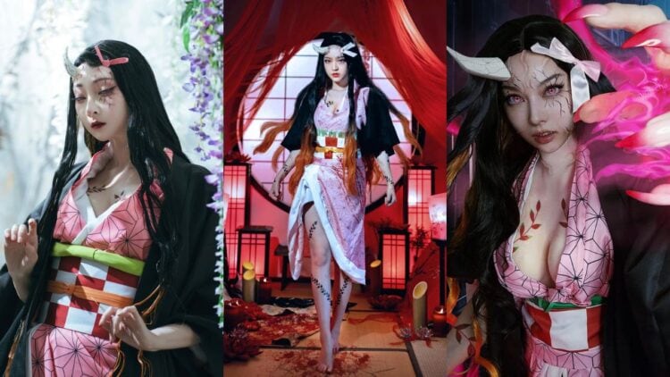25 Nezuko Cosplay From Demon Slayer