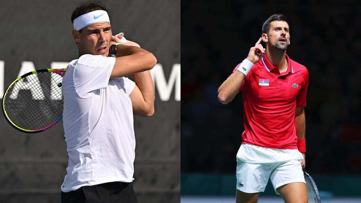 Novak Djokovic and Rafael Nadal 