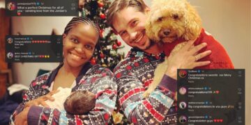 Oti Mabuse with Marius Iepure and her baby girl