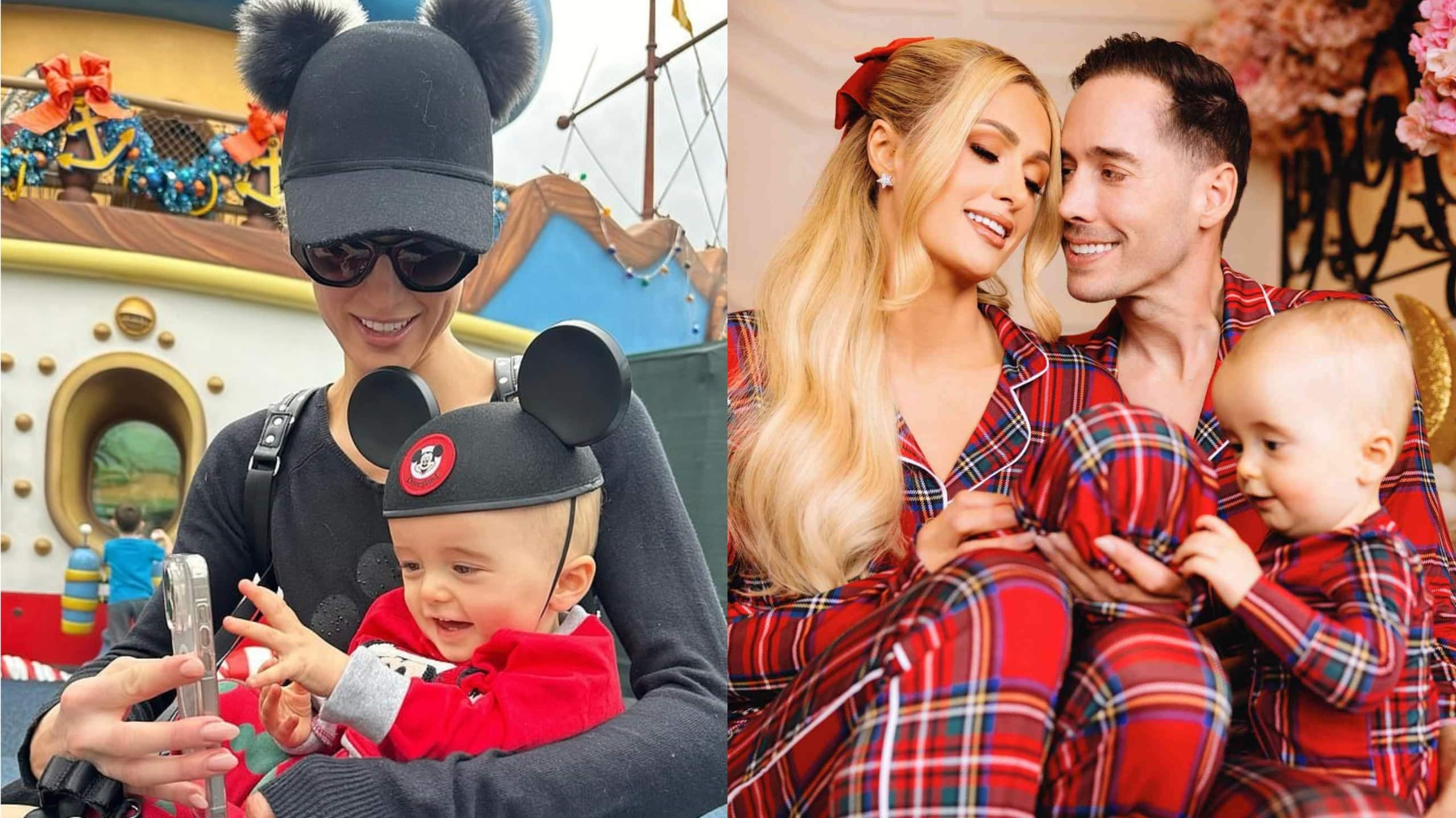 Paris Hilton celebrated Christmas with family. She took Phoenix to Disney Land