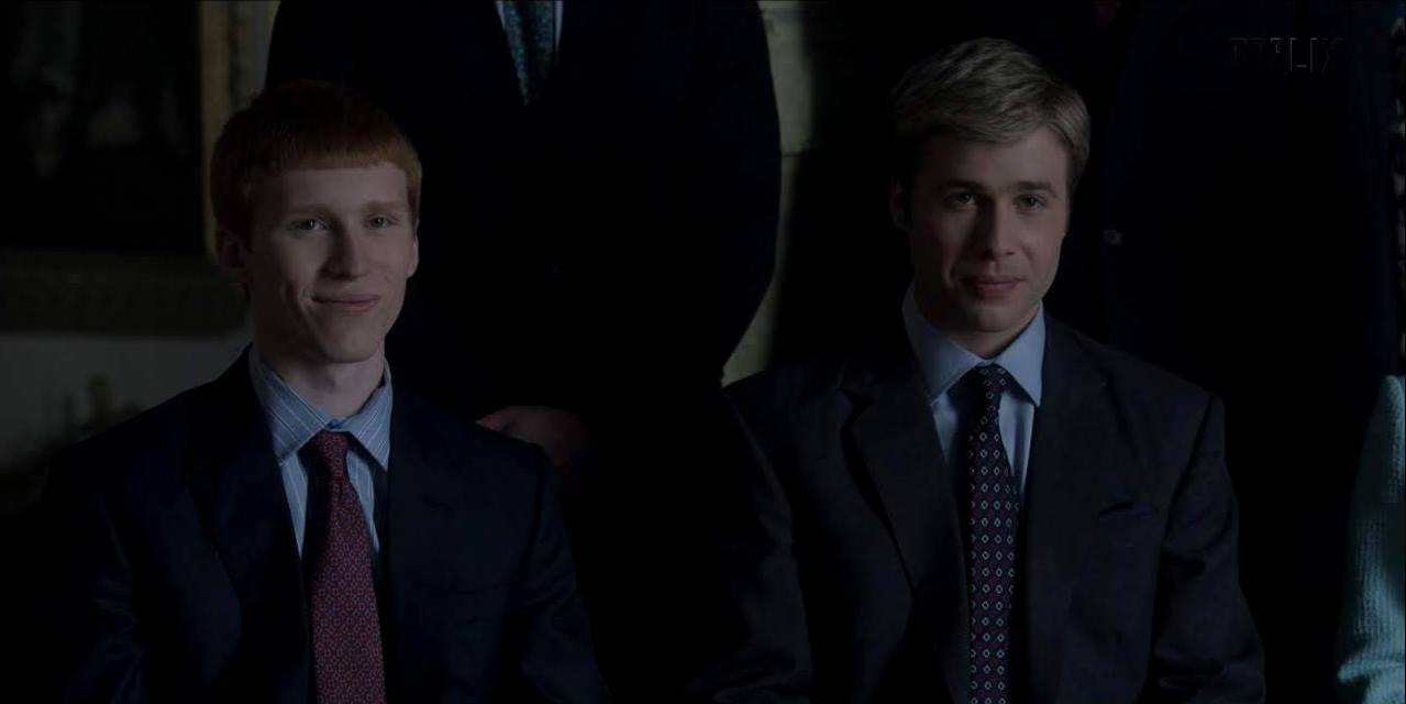 Prince Harry and Prince Willam in the show, The Crown (Credits: Netflix)