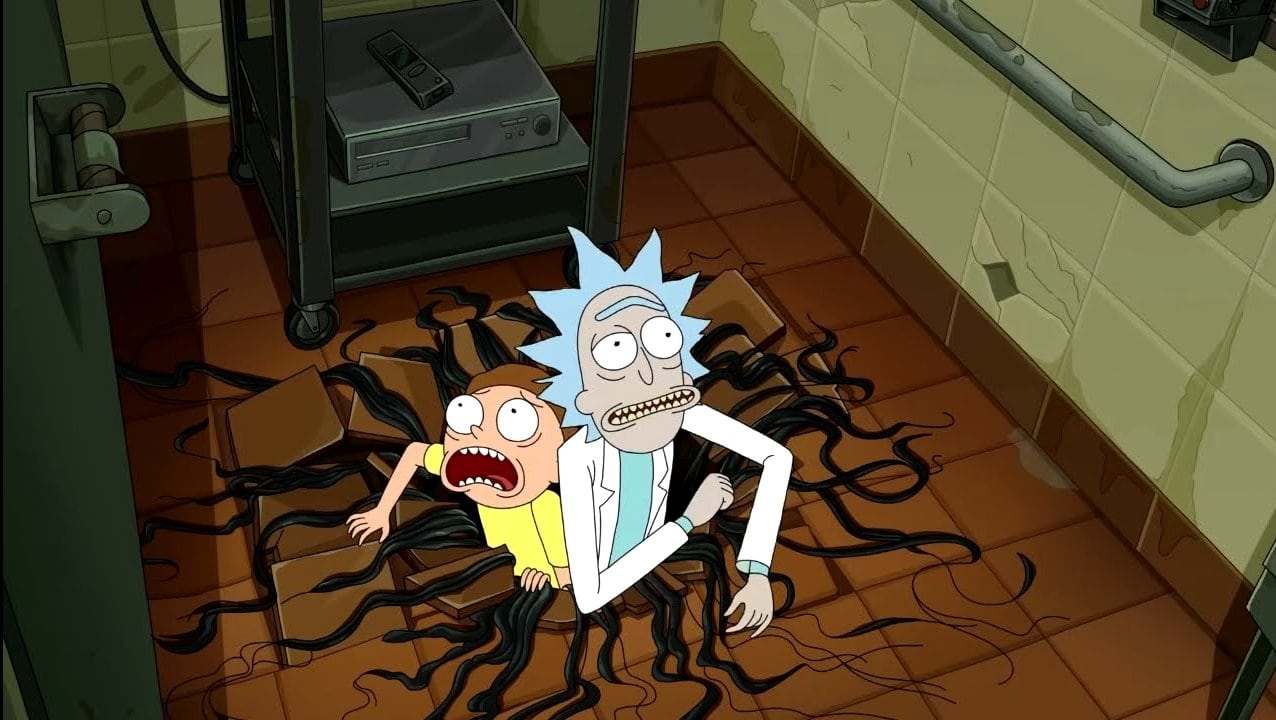 Rick and Morty in The Hole (Credits: Adult Swim)