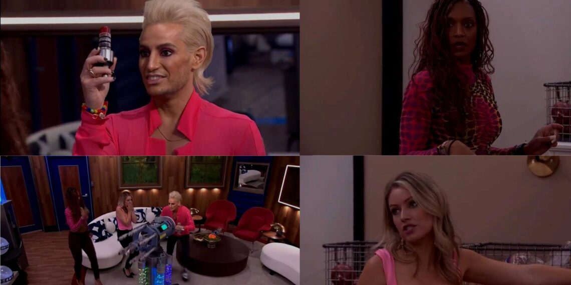 Still cuts from the promo of Big Brother Reindeer Games (Credits: CBS)