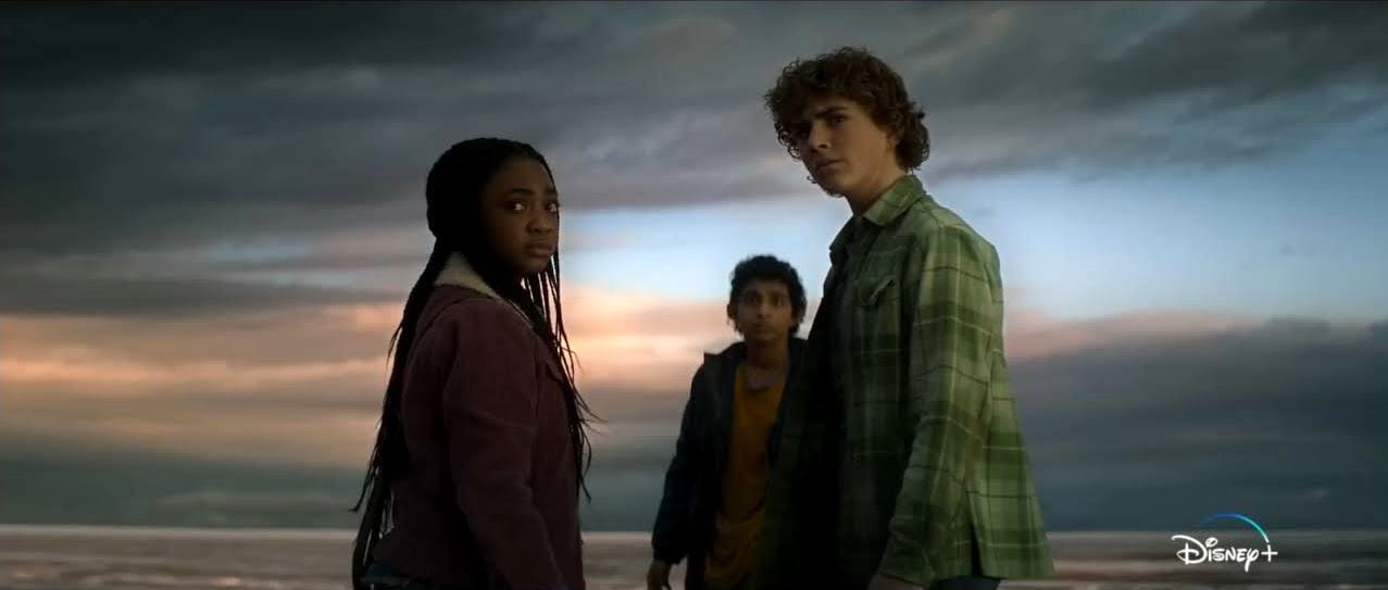 The main cast of the show, Percy Jackson and the Olympians (Credits: Disney+)