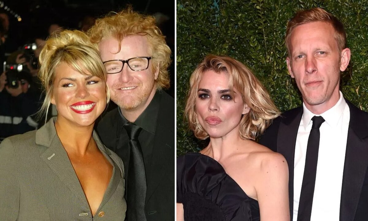 Billie Piper With Chris Evans (left) And With Laurence Fox (right)