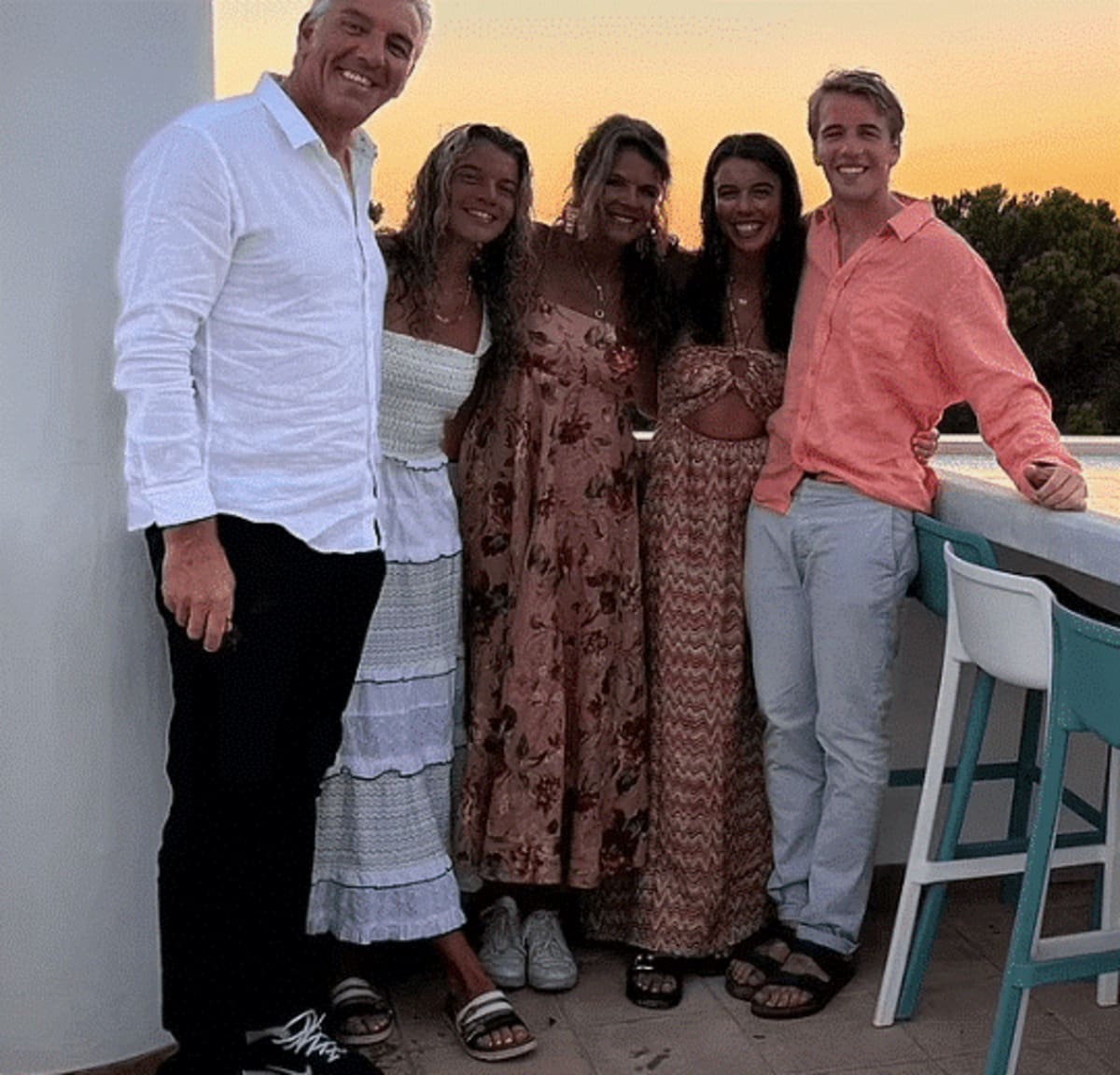 Annabel Croft with family