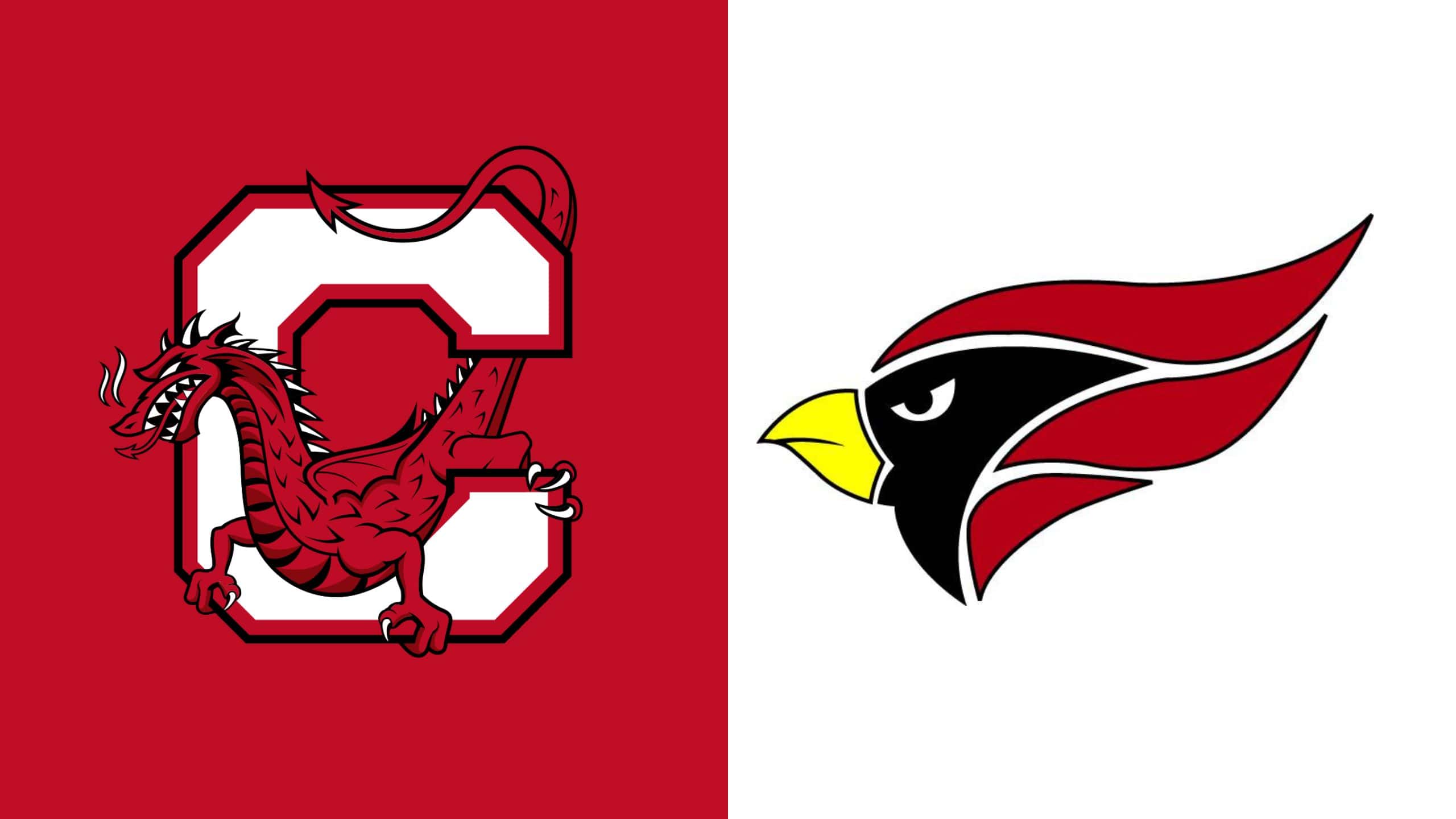 North Central Cardinals and SUNY Cortland Red Dragons