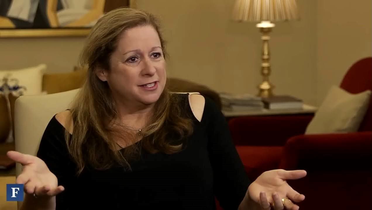 Abigail Disney for an interview with Forbes (Credits: YouTube)