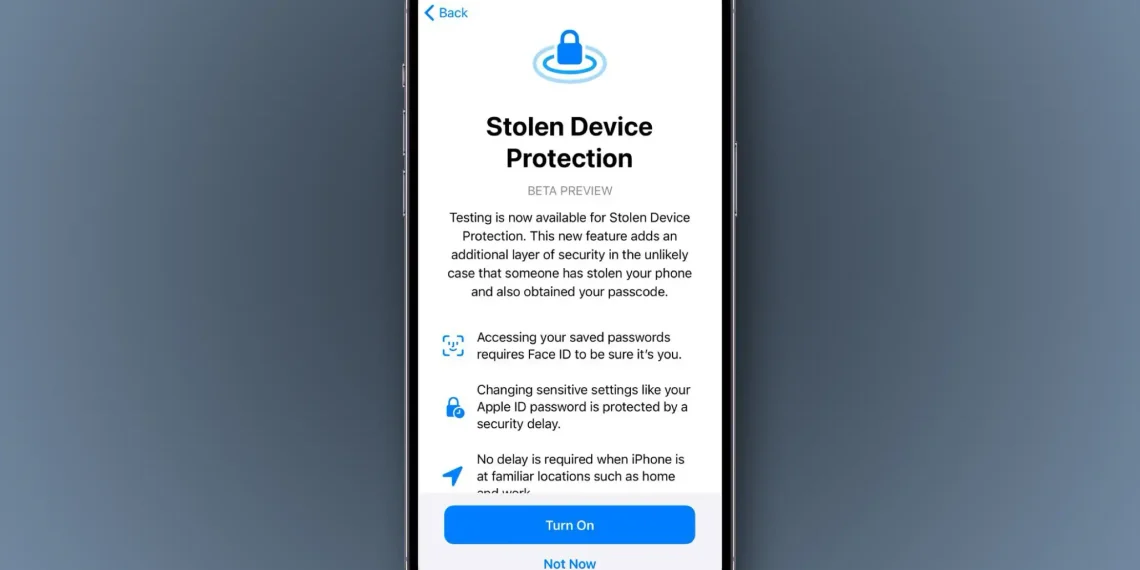 Apple introduces new Stolen Device Protection service