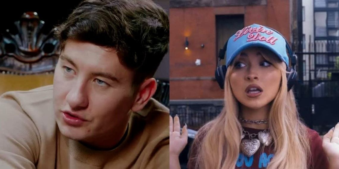 Barry Keoghan and Sabrina Carpenter (Credits: YouTube)