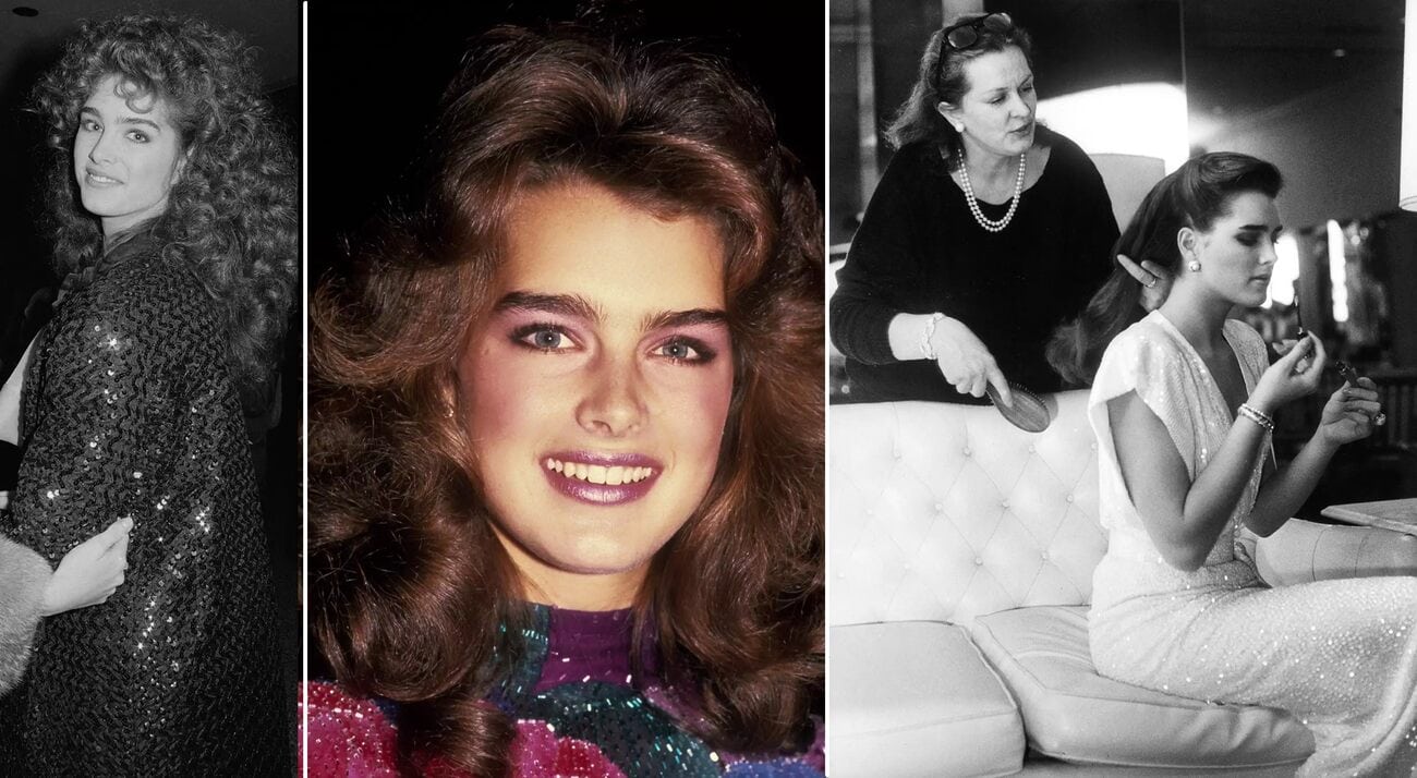 Brooke Shields In Her Youth (left)(middle) And With Her Mother (right)