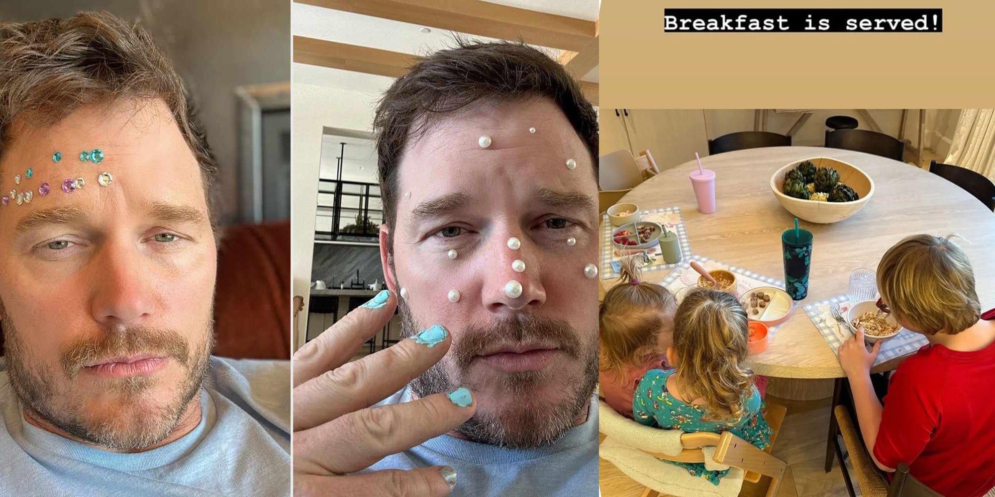 Chris Pratt Reveals a Rare Snapshot Featuring His Entire Trio of Children: 'Breakfast is Served'