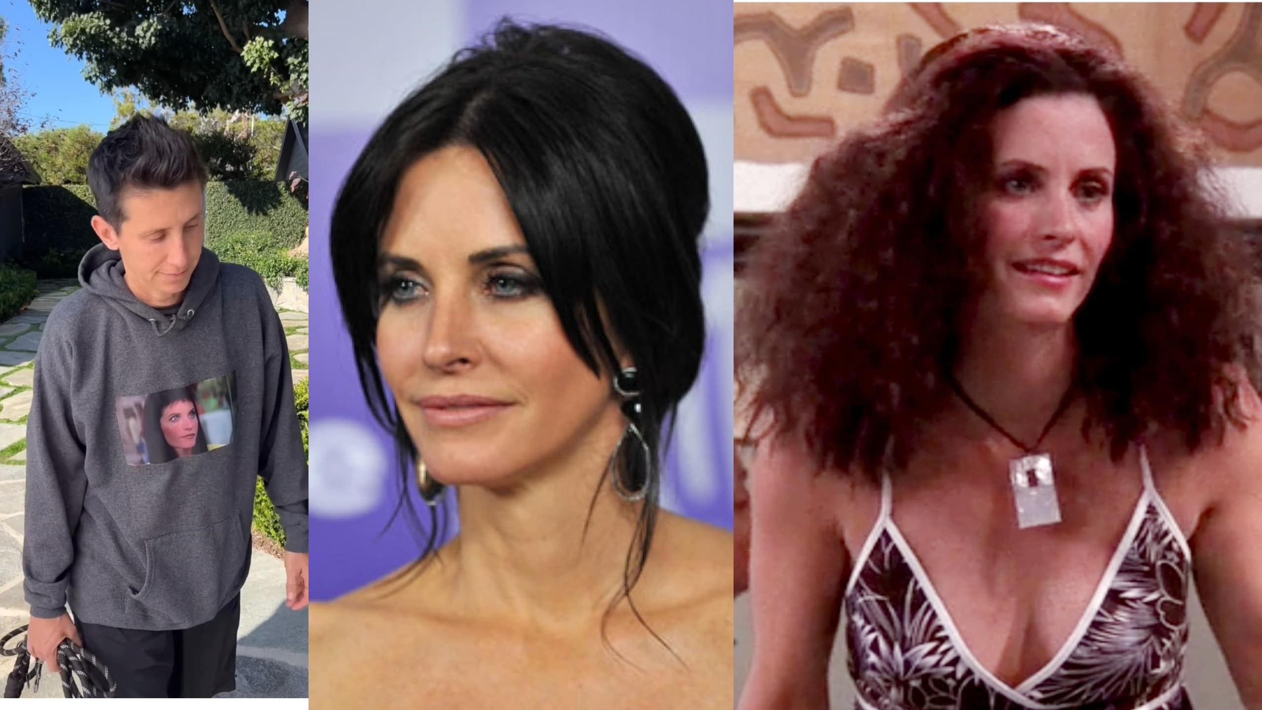 Courtney Cox jokes about her past hairstyles