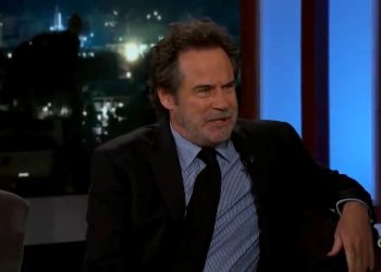 Dennis Miller for an interview with Jimmy Kimmel (Credits: ABC)