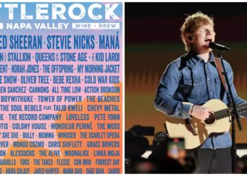 Ed Sheeran, Pearl Jam, Stevie Nicks, and Maná to Headline 2024 BottleRock Festival