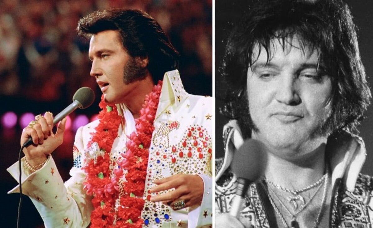 Elvis Presley In His Youth Vs In His Final Years
