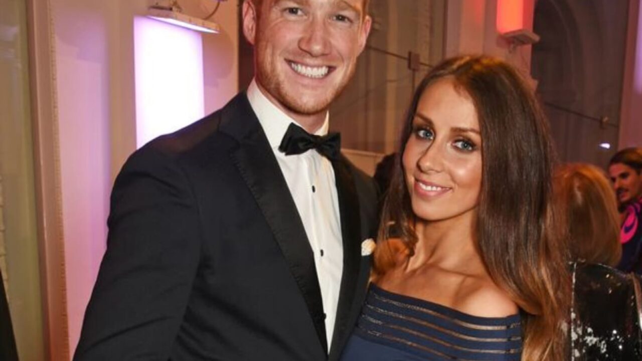 Greg Rutherford and his wife