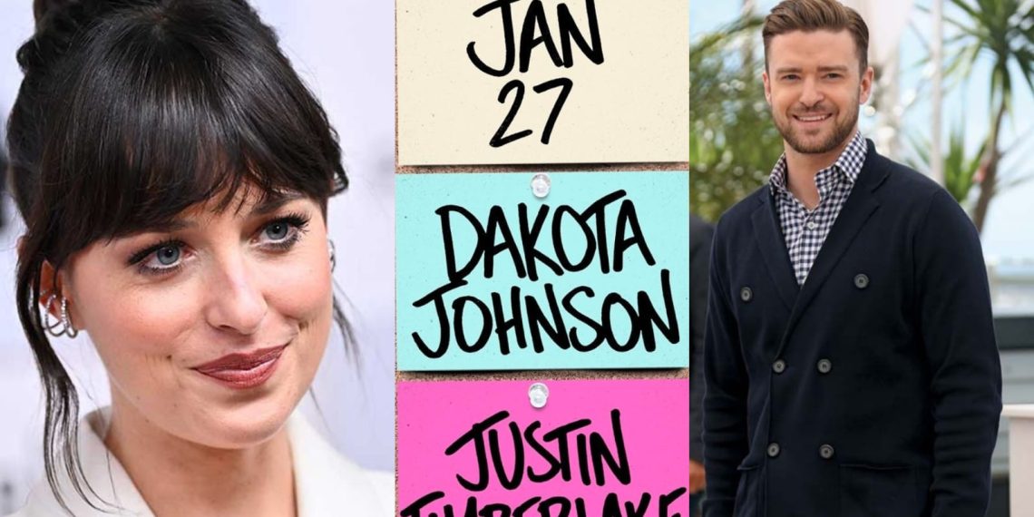 Justin Timberlake and Dakota Johnson