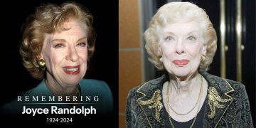 Joyce Randolph, Renowned Actress from the Iconic 'Honeymooners' Series, Passes Away at the Age of 99