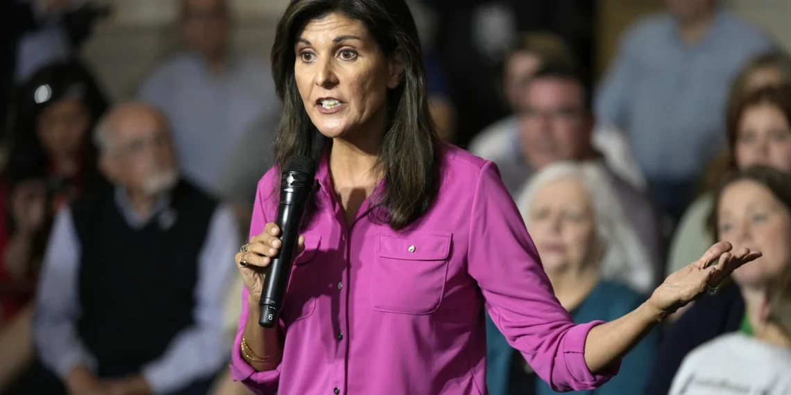 Republican Presidential candidate Nikki Haley for 2024 elections (Credits: NBC News)