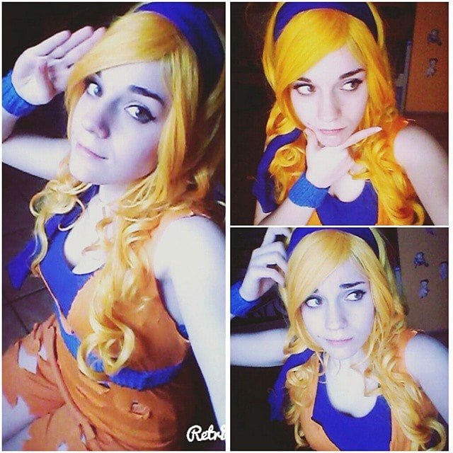 Female Goku Cosplay From Dragon Ball